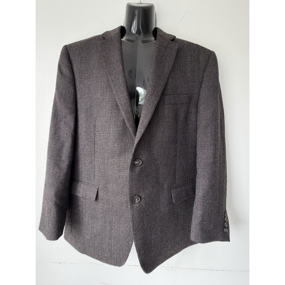 Lauren Ralph Lauren 44R Sport Coat Blazer Brown 100% Wool 2 Button Mens USA